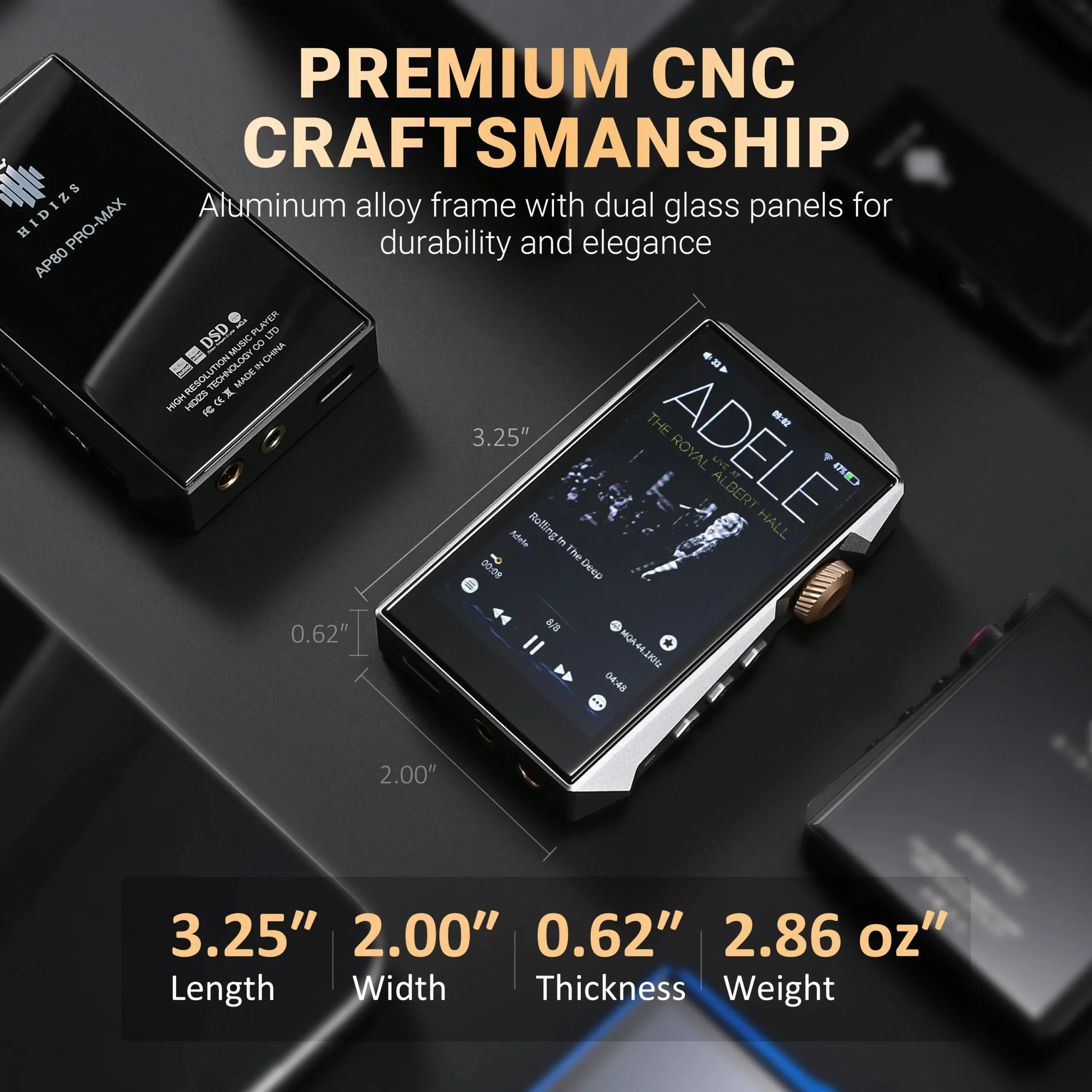 HIDIZS AP80 PRO MAX All-in-One Hi-Res Portable Music Player
